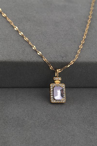 Çelik Kolye Gold 45 cm