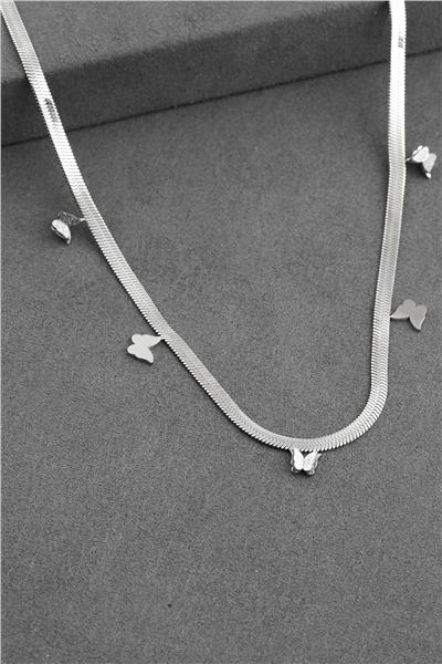 Çelik Kolye SILVER 45 cm