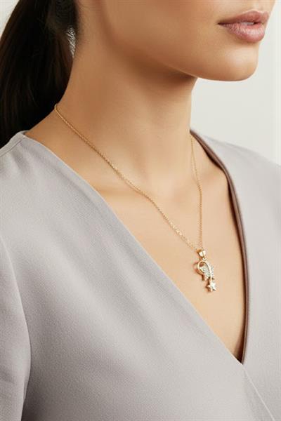 Çelik Kolye GOLD 45 cm