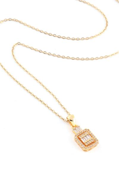 Çelik Kolye Gold 45cm