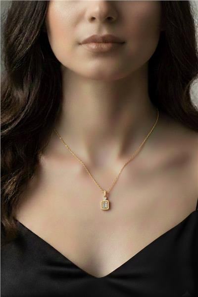 Çelik Kolye Gold 45cm