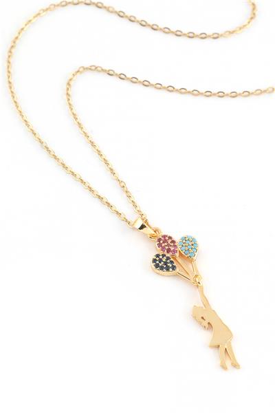 Çelik Kolye Gold 45cm