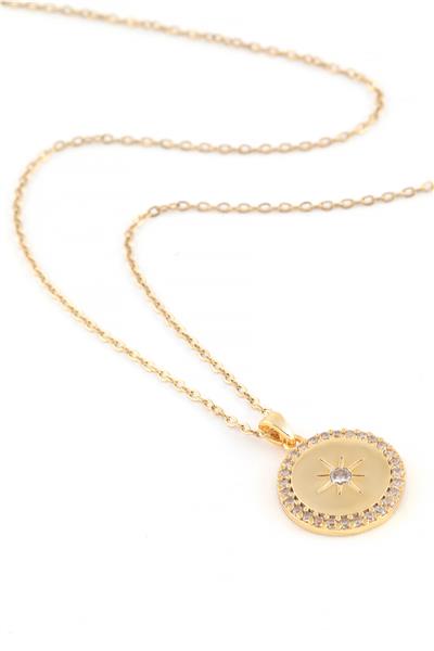 Çelik Kolye Gold 45cm