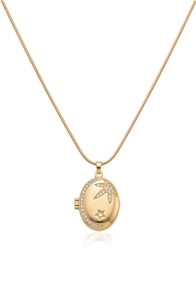 Çelik Kolye GOLD 45cm