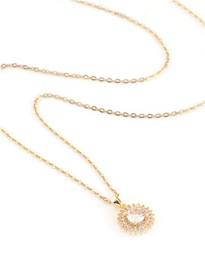 Çelik Kolye Gold 45cm