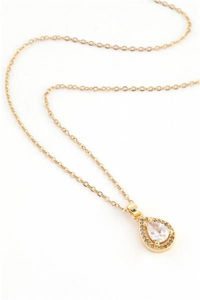 Çelik Kolye Gold 45cm