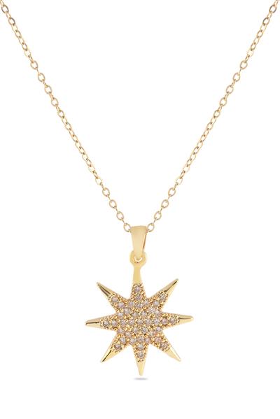 Çelik Kolye Gold 45cm