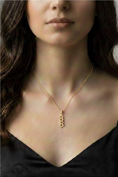 Çelik Kolye Gold 45cm