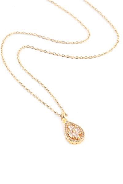 Çelik Kolye Gold 45cm