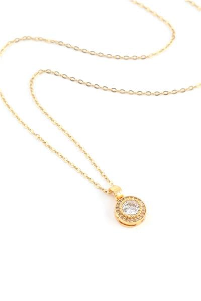 Çelik Kolye Gold 45cm