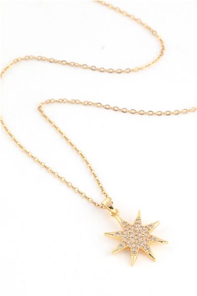 Çelik Kolye Gold 45cm