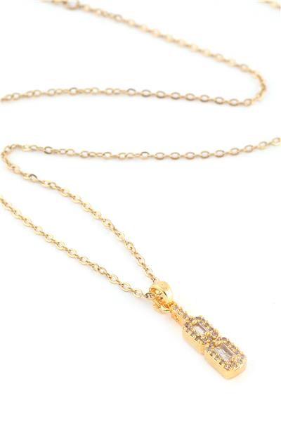 Çelik Kolye Gold 45cm