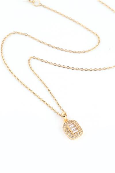 Çelik Baget Kolye Gold 45cm