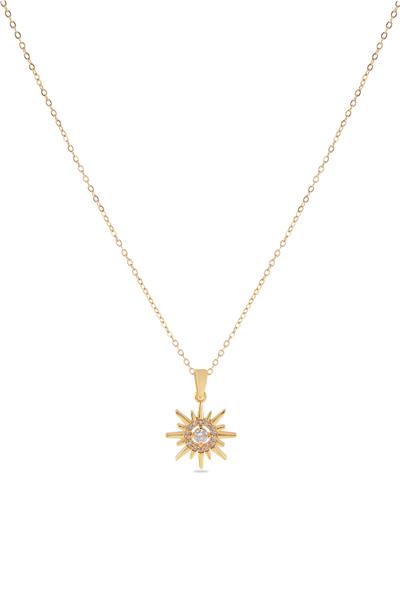 Çelik Kolye Gold 45cm