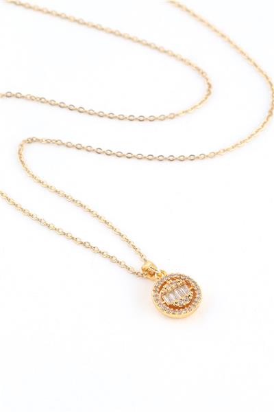 Çelik Kolye Gold 45cm