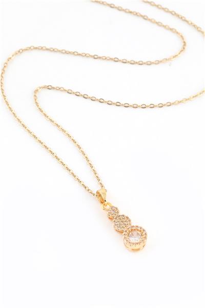 Çelik Kolye Gold 45cm