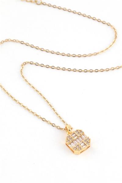 Çelik Kolye Gold 45cm