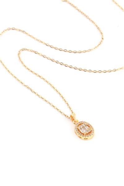 Çelik Kolye Gold 45cm