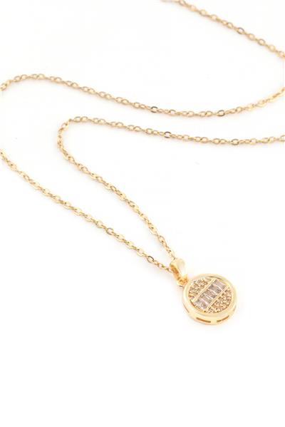 Çelik Kolye Gold 45cm