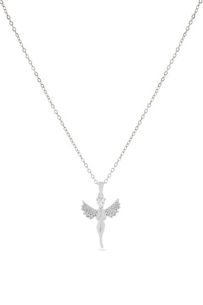 Çelik Melek Kolye SILVER 45 cm