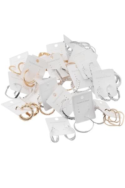 Çelik Küpe Mix 10lu