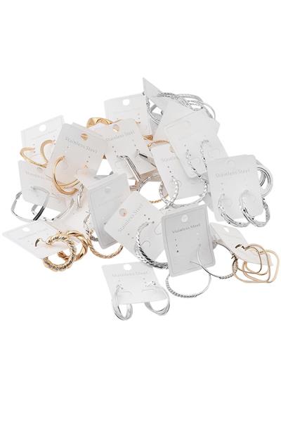 Çelik Küpe Mix 20li