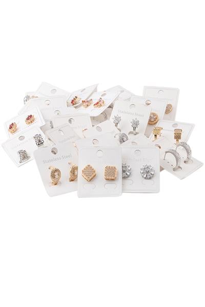 Çelik Küpe Mix (24 Adet)