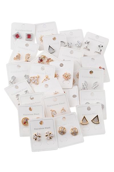 Çelik Küpe Mix (24 Adet)