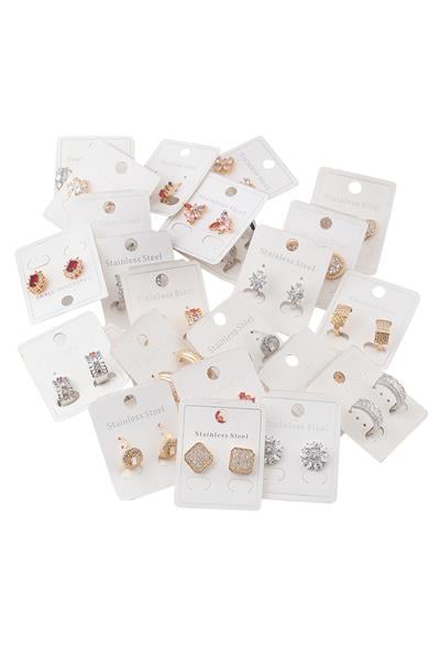 Çelik Küpe Mix (24 Adet)