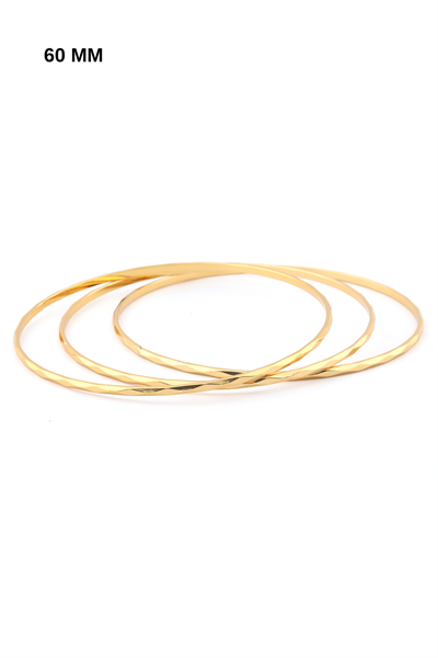 Çelik Üçlü Ajda Bileklik GOLD