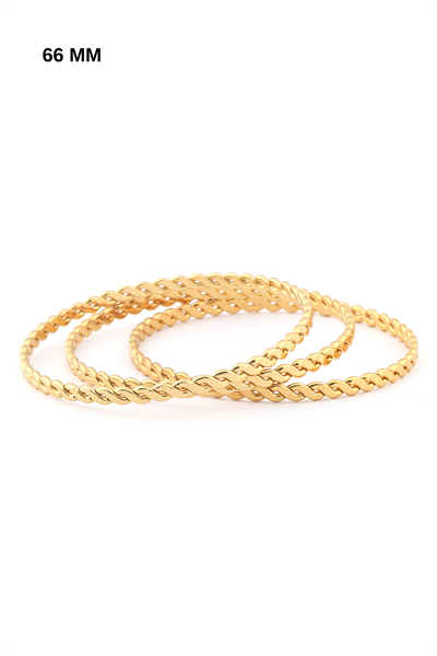 Çelik Üçlü Ajda Bileklik GOLD