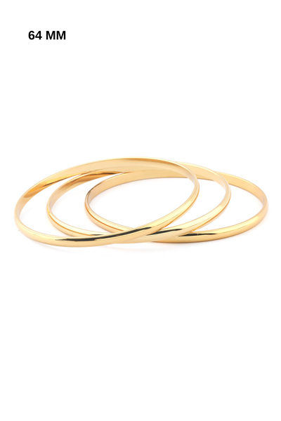 Çelik Üçlü Ajda Bileklik GOLD