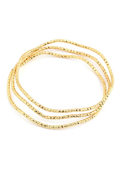 Çelik Üçlü Bilezik GOLD 62mm