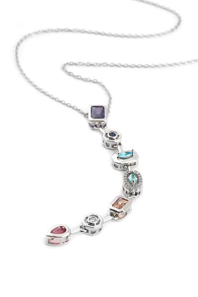 Çelik Y 7 Element Kolye Silver