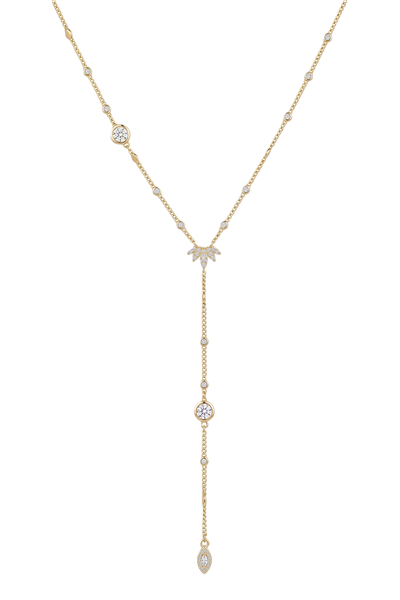 Çelik Y Kolye GOLD 45cm