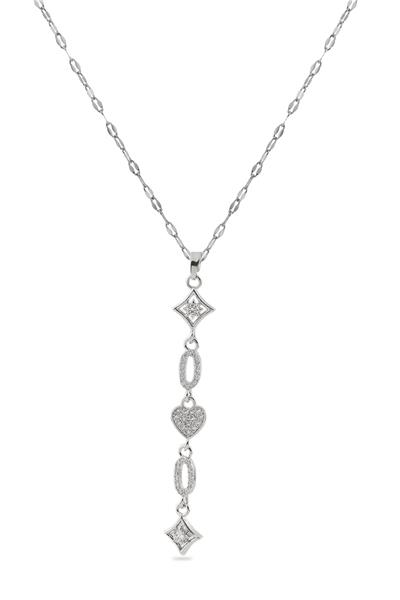 Çelik Y Kolye Silver