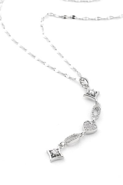 Çelik Y Kolye Silver