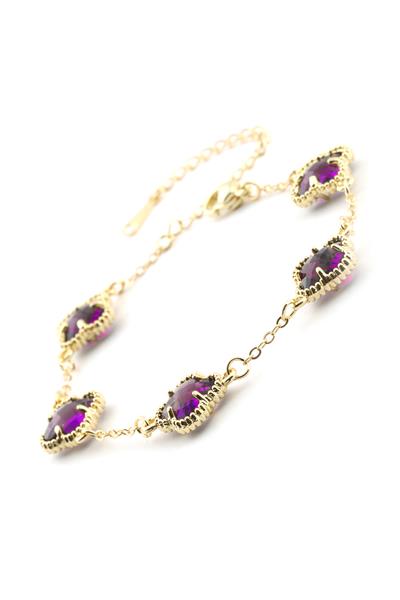 Çelik Yonca Bileklik GOLD