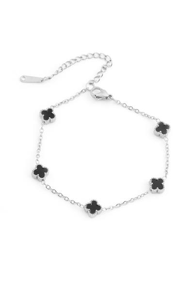 Çelik Yonca Bileklik Silver