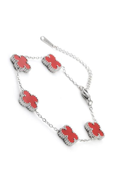 Çelik Yonca Bileklik Silver