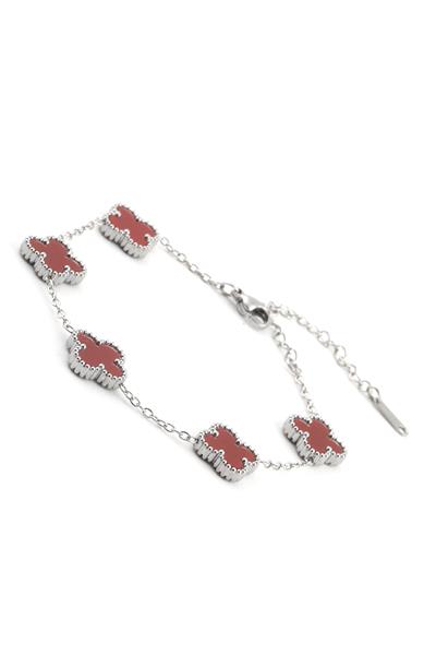 Çelik Yonca Bileklik Silver