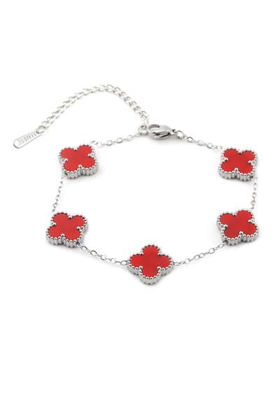 Çelik Yonca Bileklik Silver