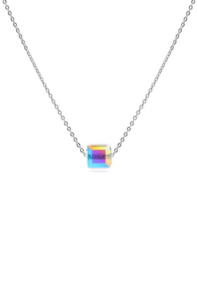 Çelik Zirkon Kolye Silver 45 cm