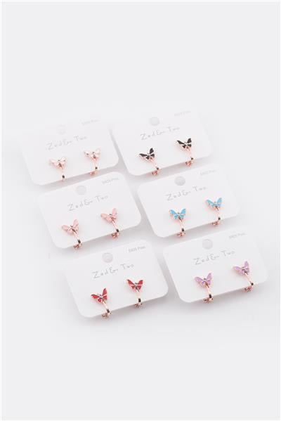 Çocuk Sıkıştırma Küpe 12li