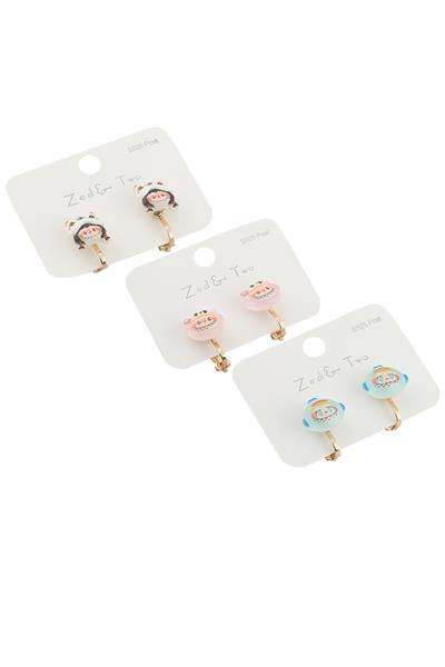 Çocuk Sıkıştırma Küpe 12li