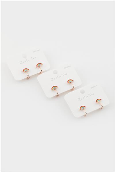 Çocuk Sıkıştırma Küpe 12li