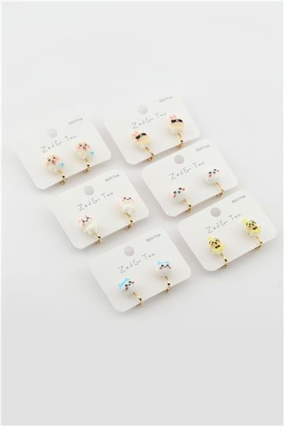 Çocuk Sıkıştırma Küpe 12li