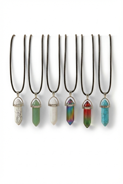 Doğal Taş Kolye Mix 10 Adet