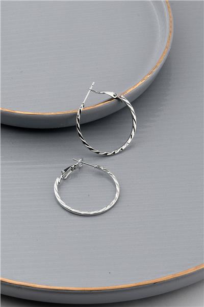 Halka Küpe Silver