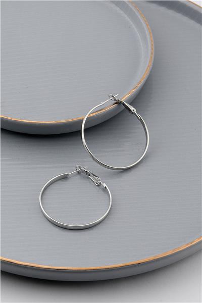 Halka Küpe Silver